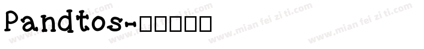 Pandtos字体转换