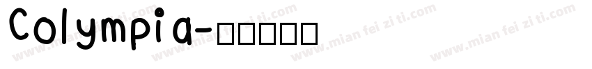 Colympia字体转换