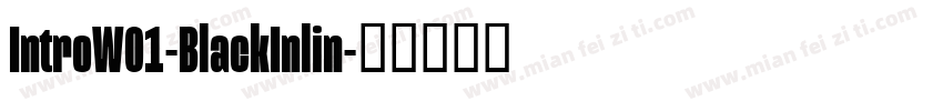 IntroW01-BlackInlin字体转换