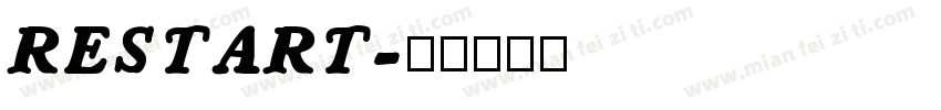 RESTART字体转换