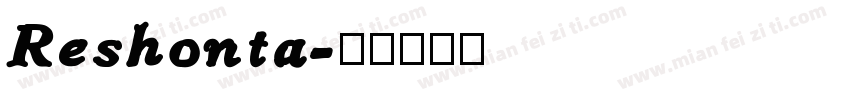 Reshonta字体转换