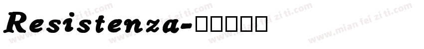 Resistenza字体转换