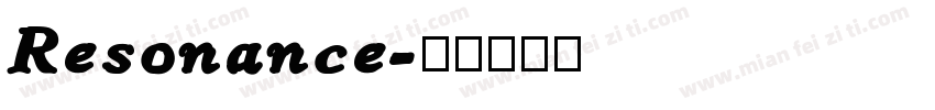 Resonance字体转换
