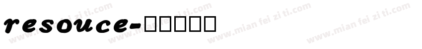 resouce字体转换