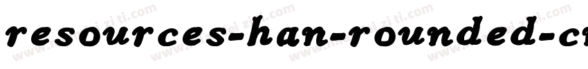 resources-han-rounded-cn-normal字体转换