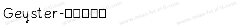 Geyster字体转换