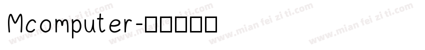 Mcomputer字体转换