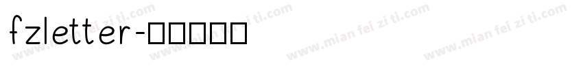 fzletter字体转换