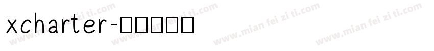 xcharter字体转换