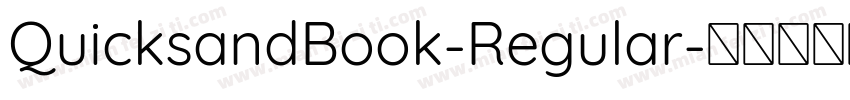 QuicksandBook-Regular字体转换