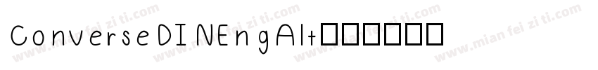 ConverseDINEngAlt字体转换