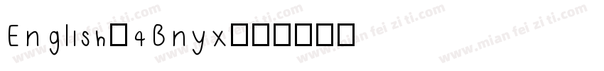 English-4Bnyx字体转换