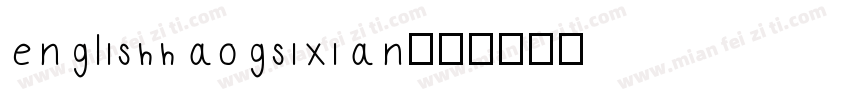 englishhaogsixian字体转换