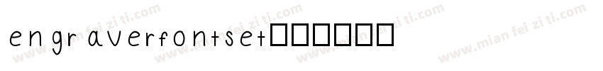 engraverfontset字体转换