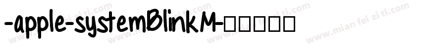 -apple-systemBlinkM字体转换