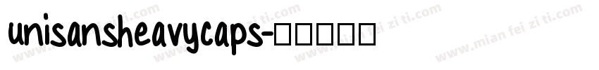 unisansheavycaps字体转换