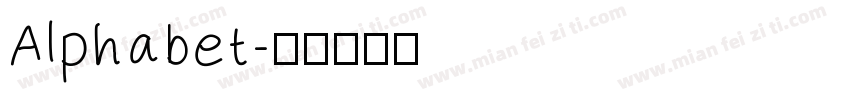 Alphabet字体转换