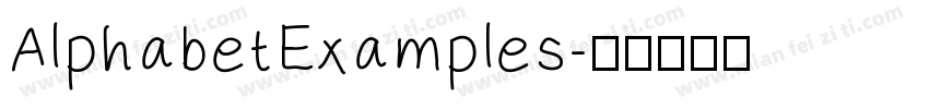 AlphabetExamples字体转换