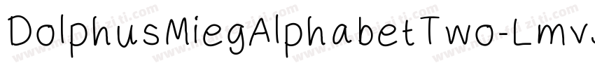 DolphusMiegAlphabetTwo-Lmv5字体转换
