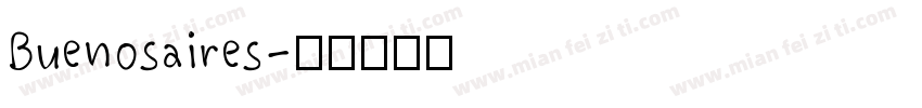 Buenosaires字体转换