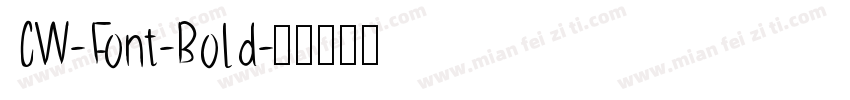 CW-Font-Bold字体转换