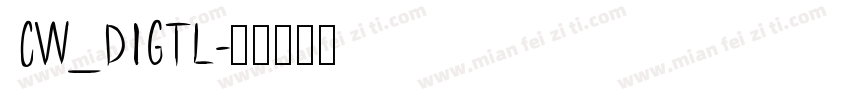 CW_DIGTL字体转换