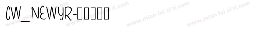 CW_NEWYR字体转换