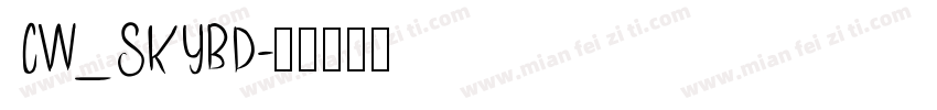 CW_SKYBD字体转换
