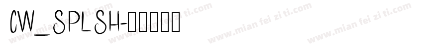 CW_SPLSH字体转换