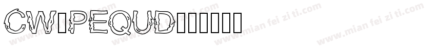 CW_PEQUD字体转换