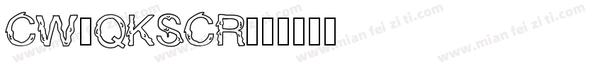 CW_QKSCR字体转换