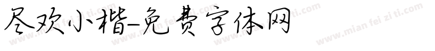 尽欢小楷字体转换