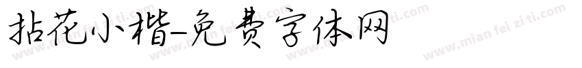 拈花小楷字体转换