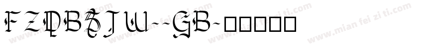 FZDBSJW--GB字体转换
