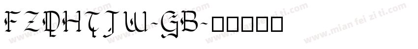 FZDHTJW-GB字体转换