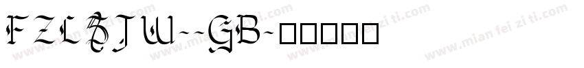 FZLSJW--GB字体转换