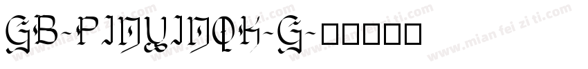 GB-PINYINOK-G字体转换