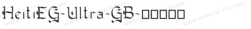 HeitiEG-Ultra-GB字体转换