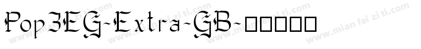 Pop3EG-Extra-GB字体转换