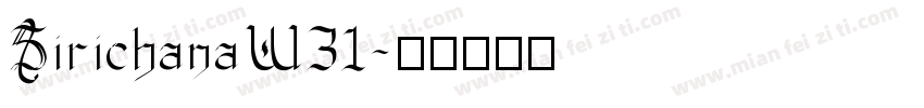 SirichanaW31字体转换