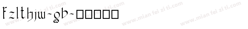 fzlthjw-gb字体转换