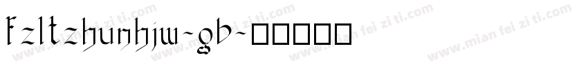 fzltzhunhjw-gb字体转换