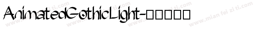 AnimatedGothicLight字体转换