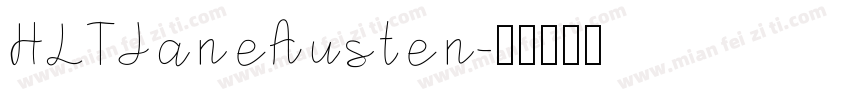 HLTJaneAusten字体转换