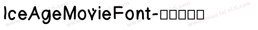 IceAgeMovieFont字体转换