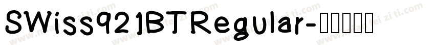 SWiss921BTRegular字体转换