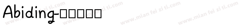 Abiding字体转换