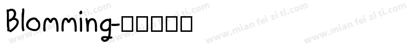 Blomming字体转换