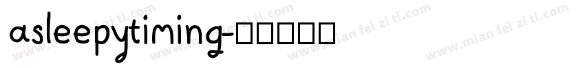 asleepytiming字体转换