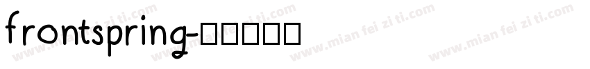 frontspring字体转换